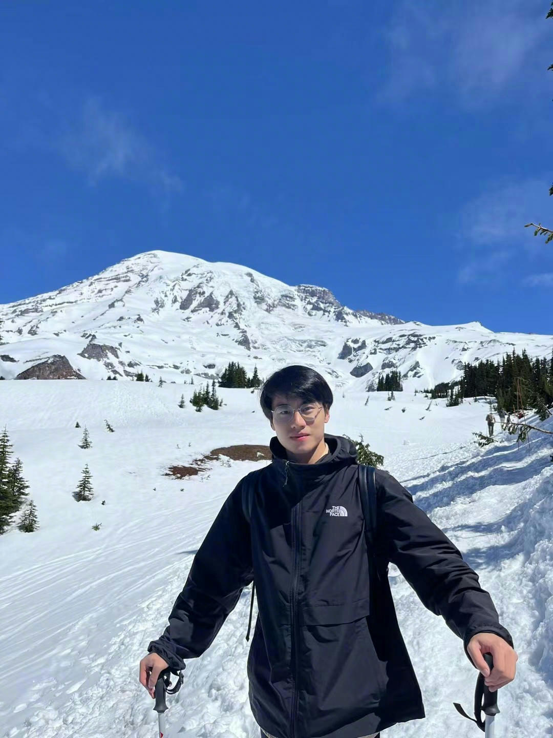 Yalun Dai at Mount Rainier